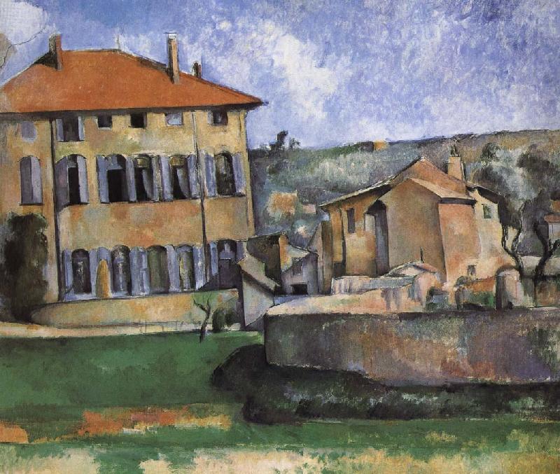 farms and housing, Paul Cezanne